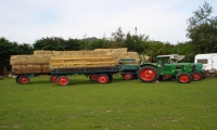 Strohernte mit dem alten Deutz 25